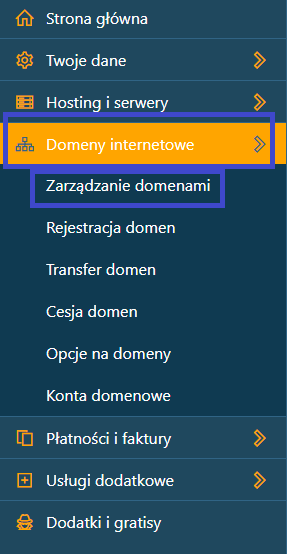Główne menu z centrum.cal.pl