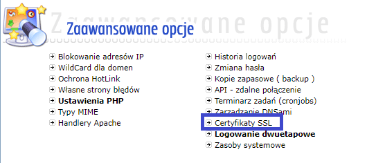 Certyfikaty SSL